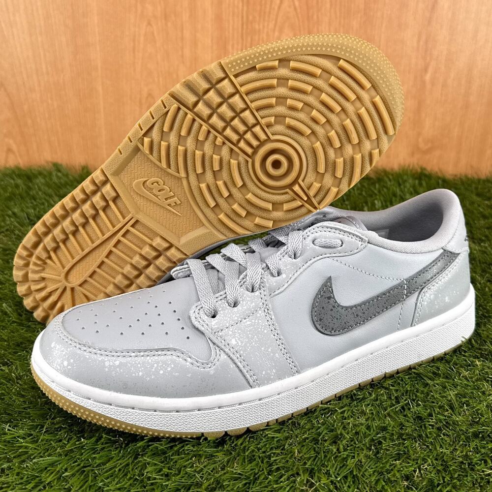 Air Jordan 1 Low Golf Wolf Grey Gum Golf Shoes DD9315-006 Men's Size 8